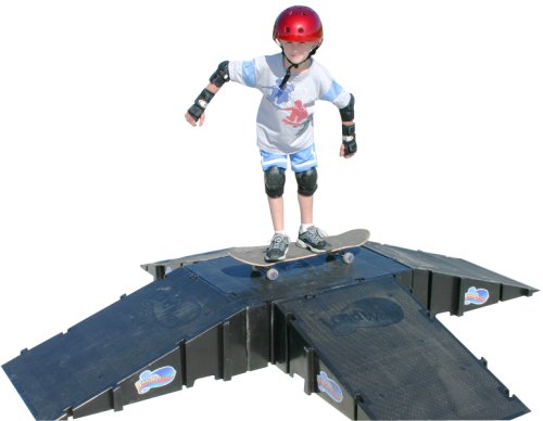 Landwave 4-Sided Pyramid Skateboard Kit with 4...